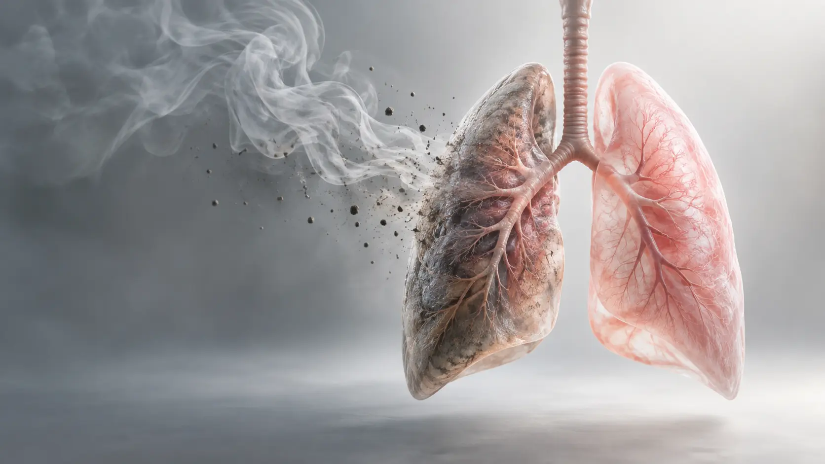 Does Smoking Permanently Accelerate Lung Aging?